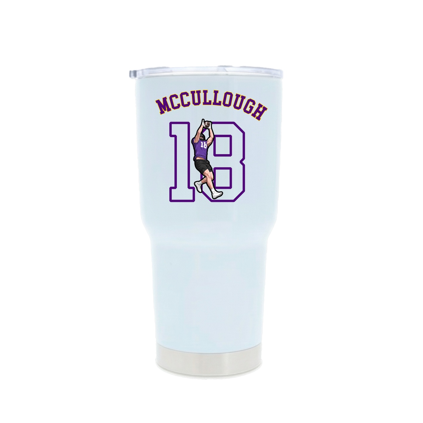 30oz Stainless Steel Tumbler — Shirsey Arch in White
