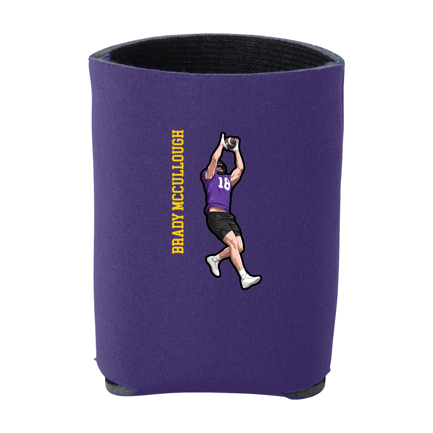 Can Holder — Name Vertical in Purple