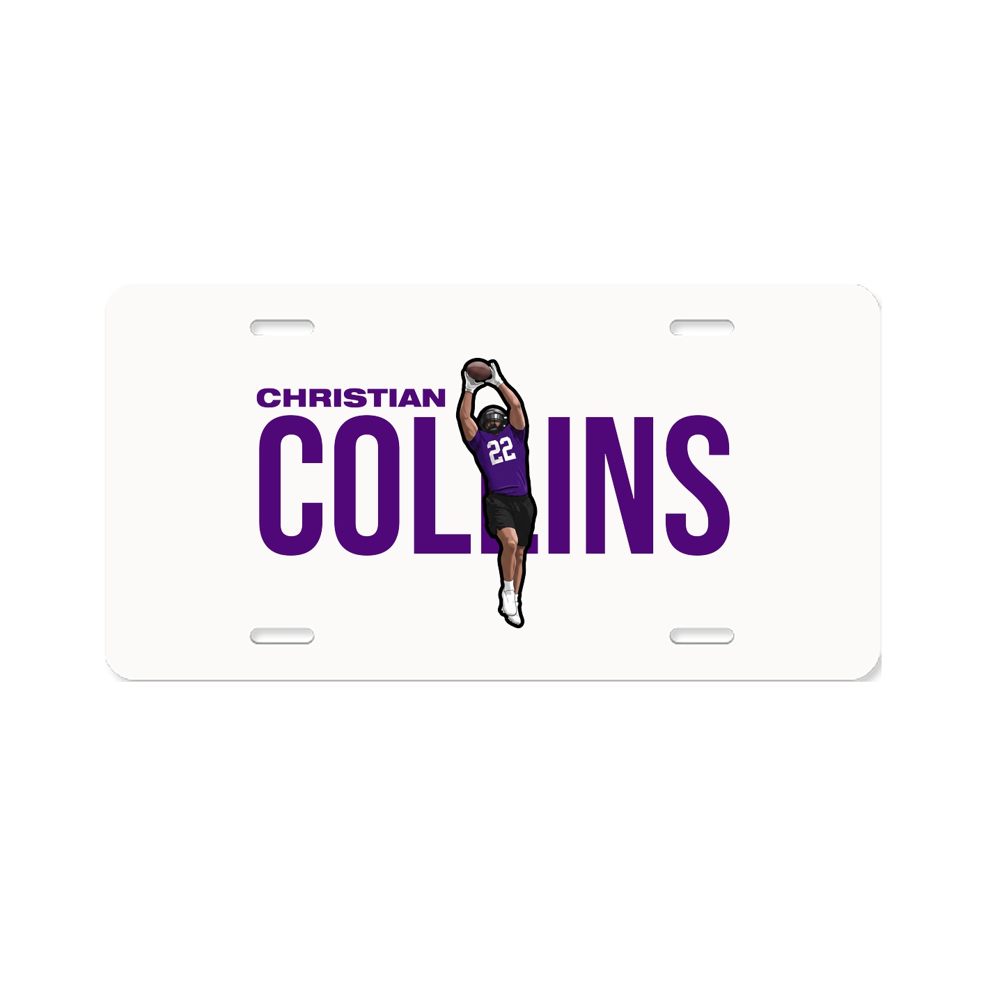 License Plate — Player Name in Classic