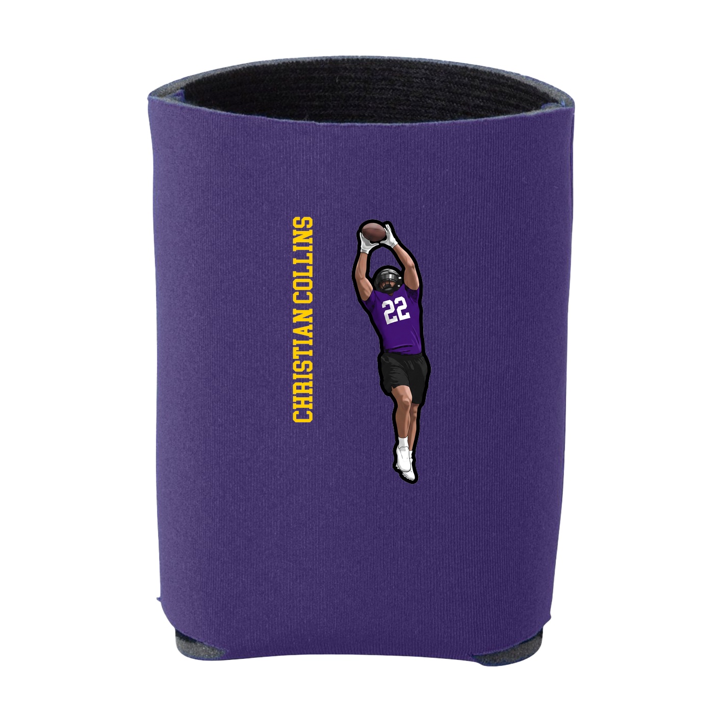 Can Holder — Name Vertical in Purple