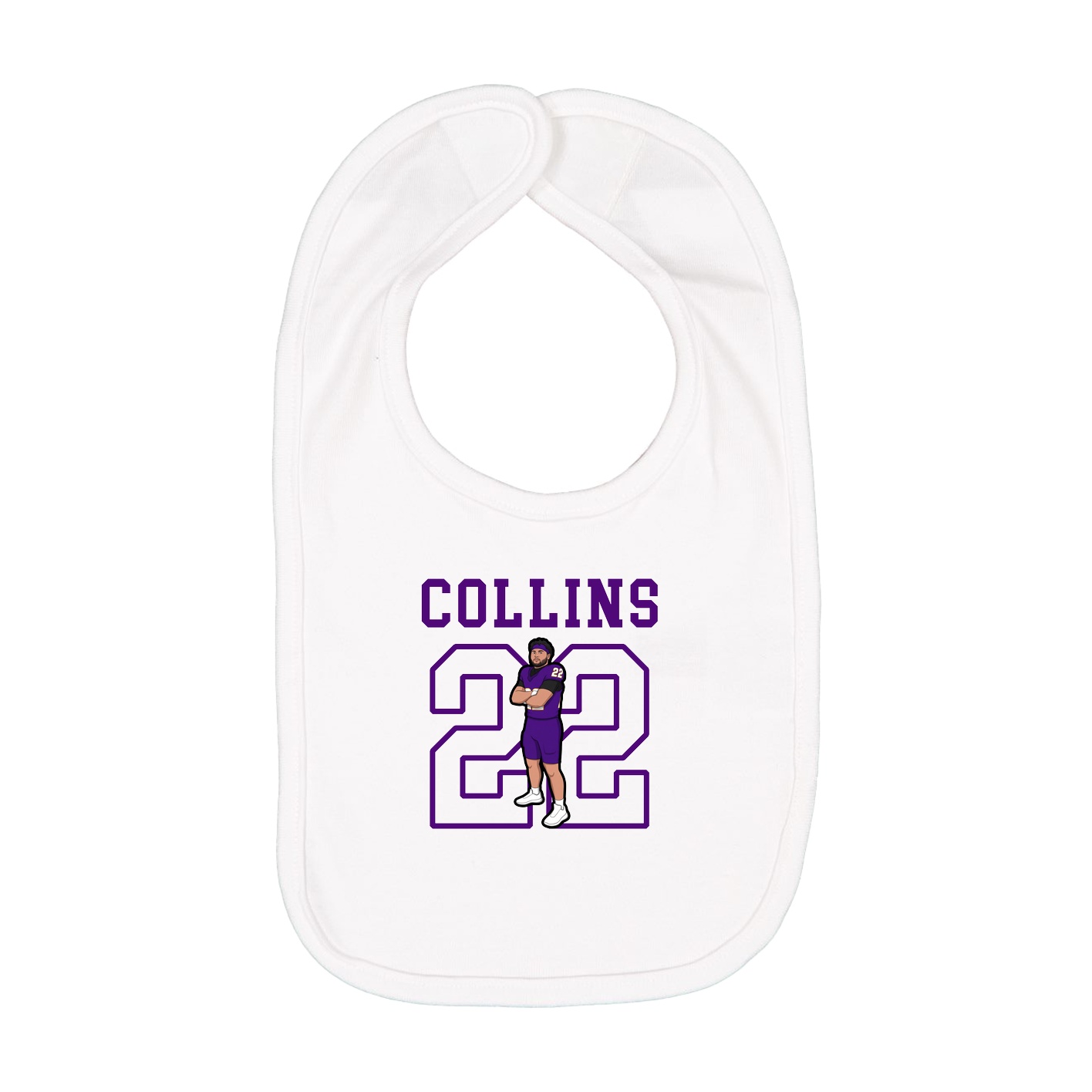 Infant Bib — Shirsey in White