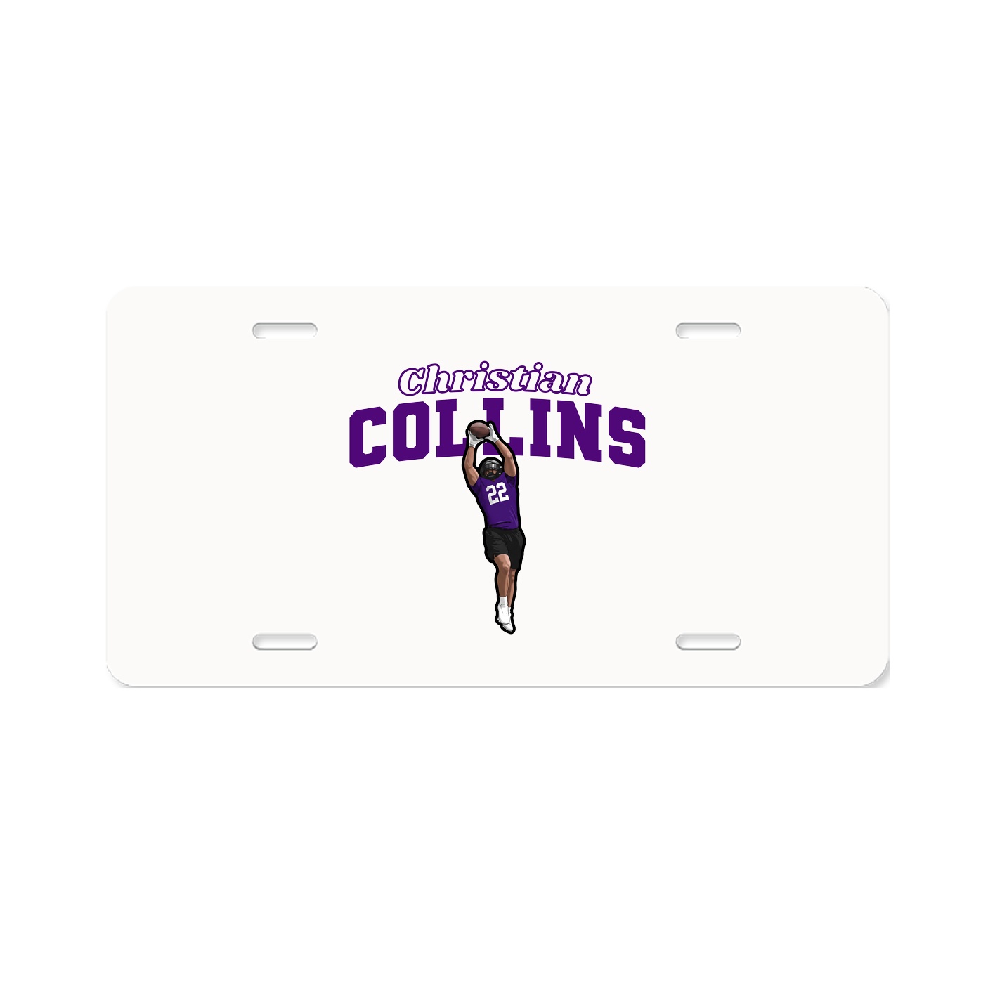 License Plate — Name Arch in Classic