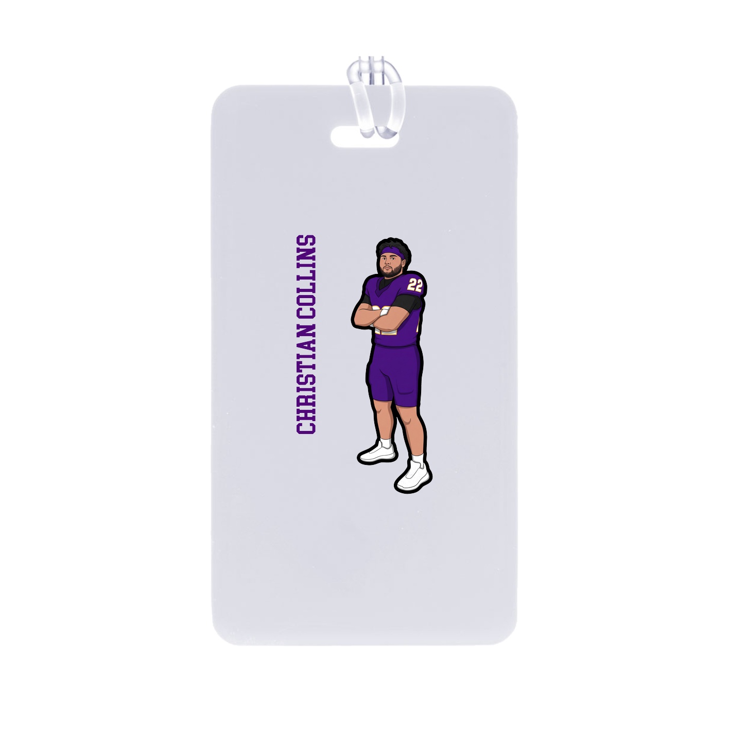 Bag Tag — Name Vertical in Classic