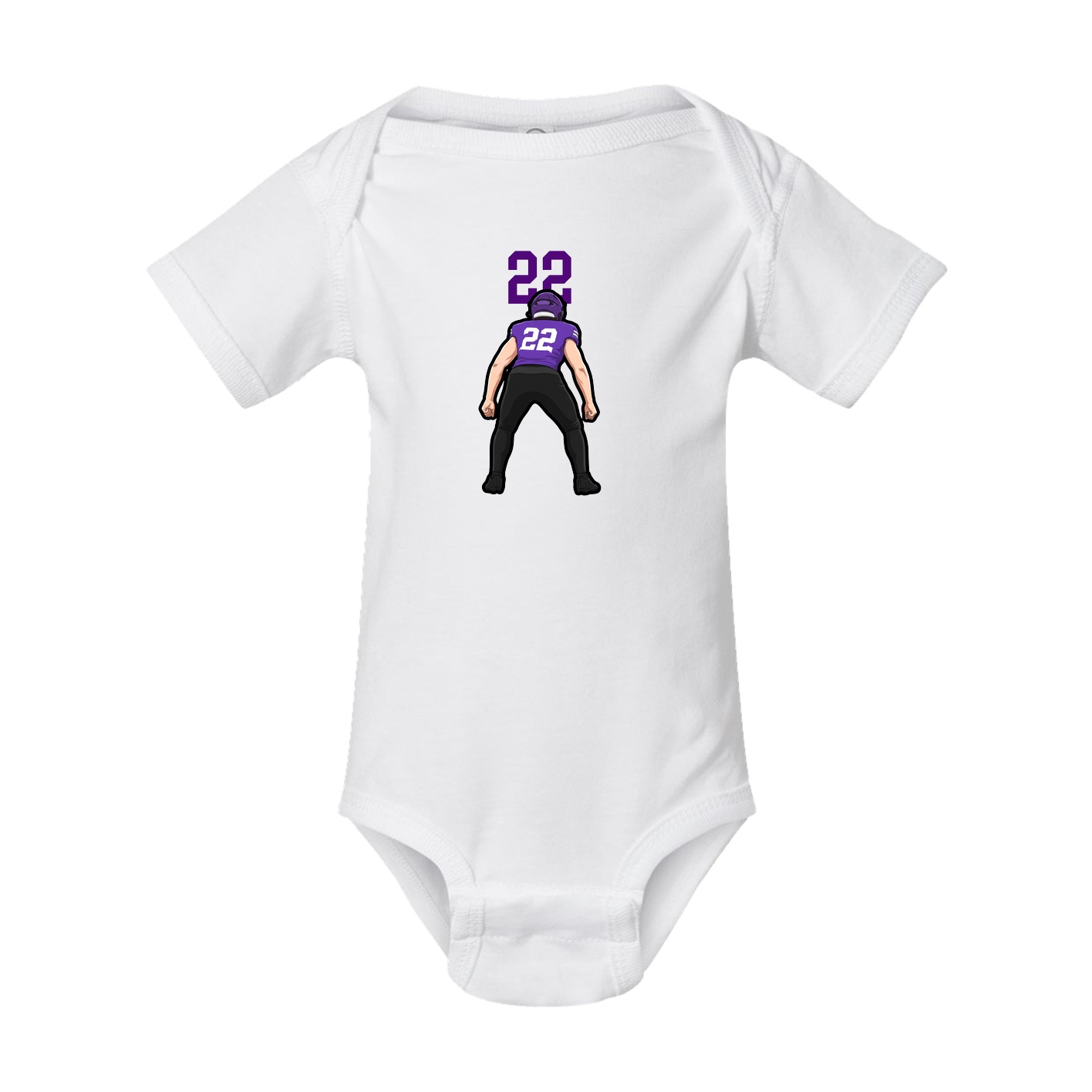 Baby Onesie — Number Top in White
