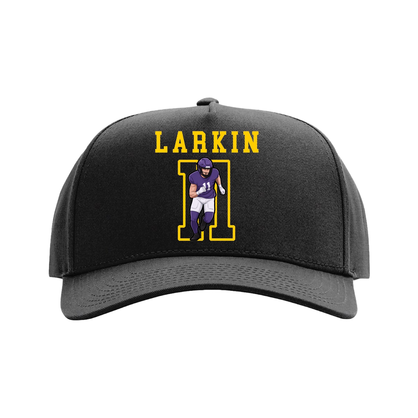 Full Fabric Five-Panel Champ Cap — Shirsey in Black