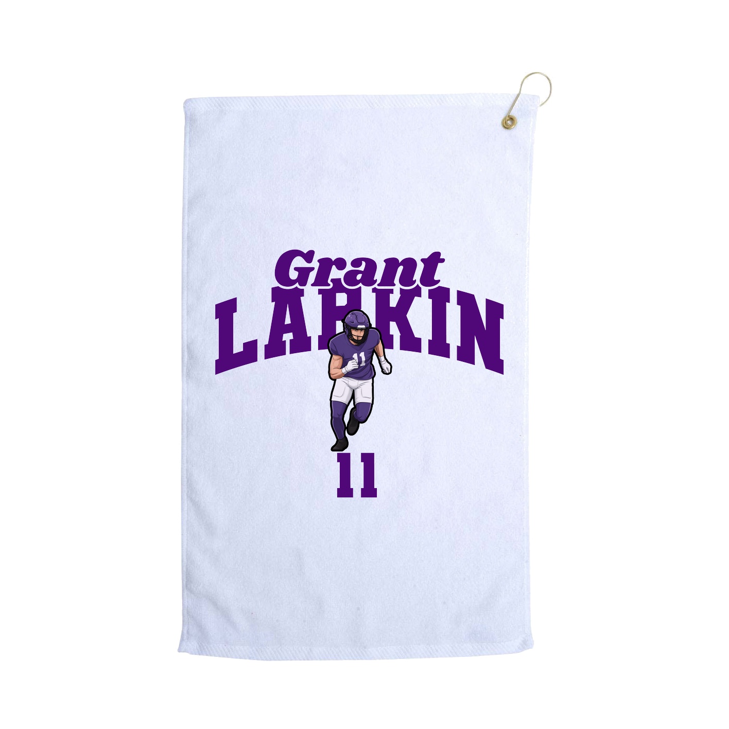 Golf Towel — Signature Arch in White