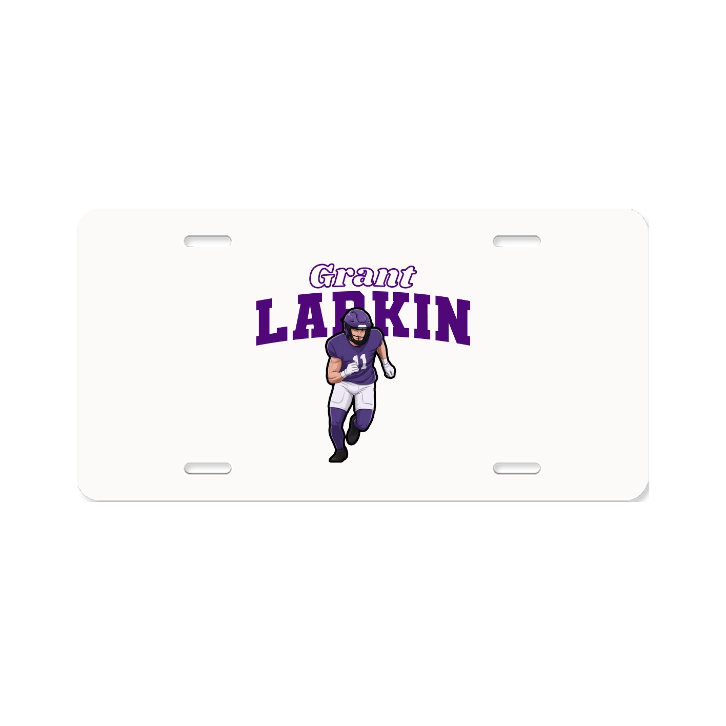License Plate — Name Arch in Classic