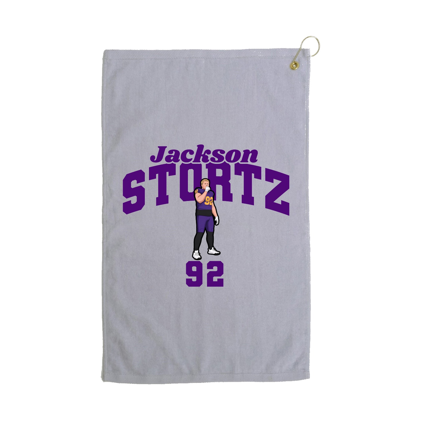 Golf Towel — Signature Arch in Grey