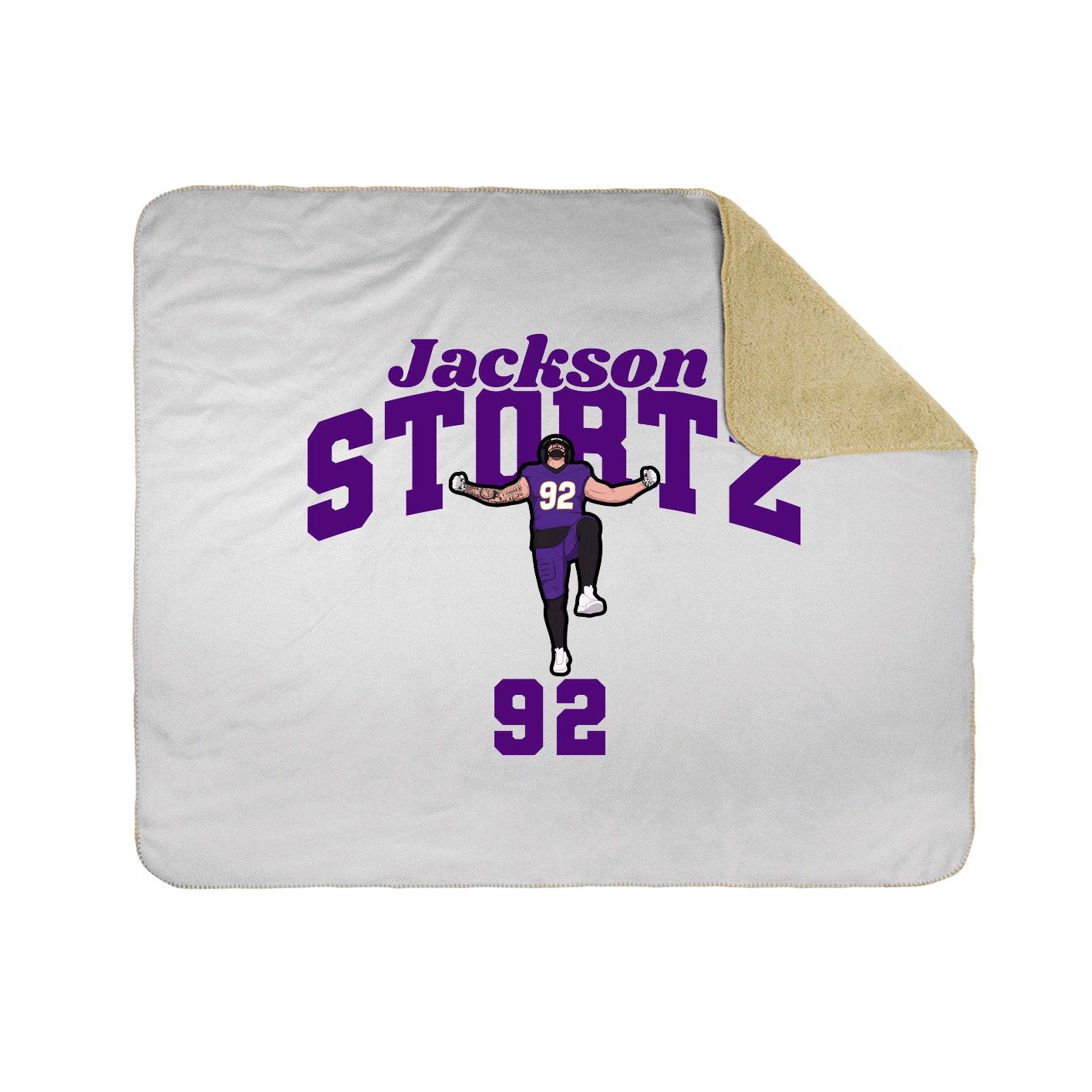Throw Blanket — Signature Arch in White