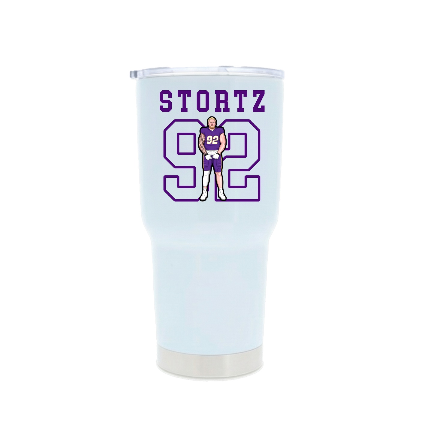 30oz Stainless Steel Tumbler — Shirsey in White
