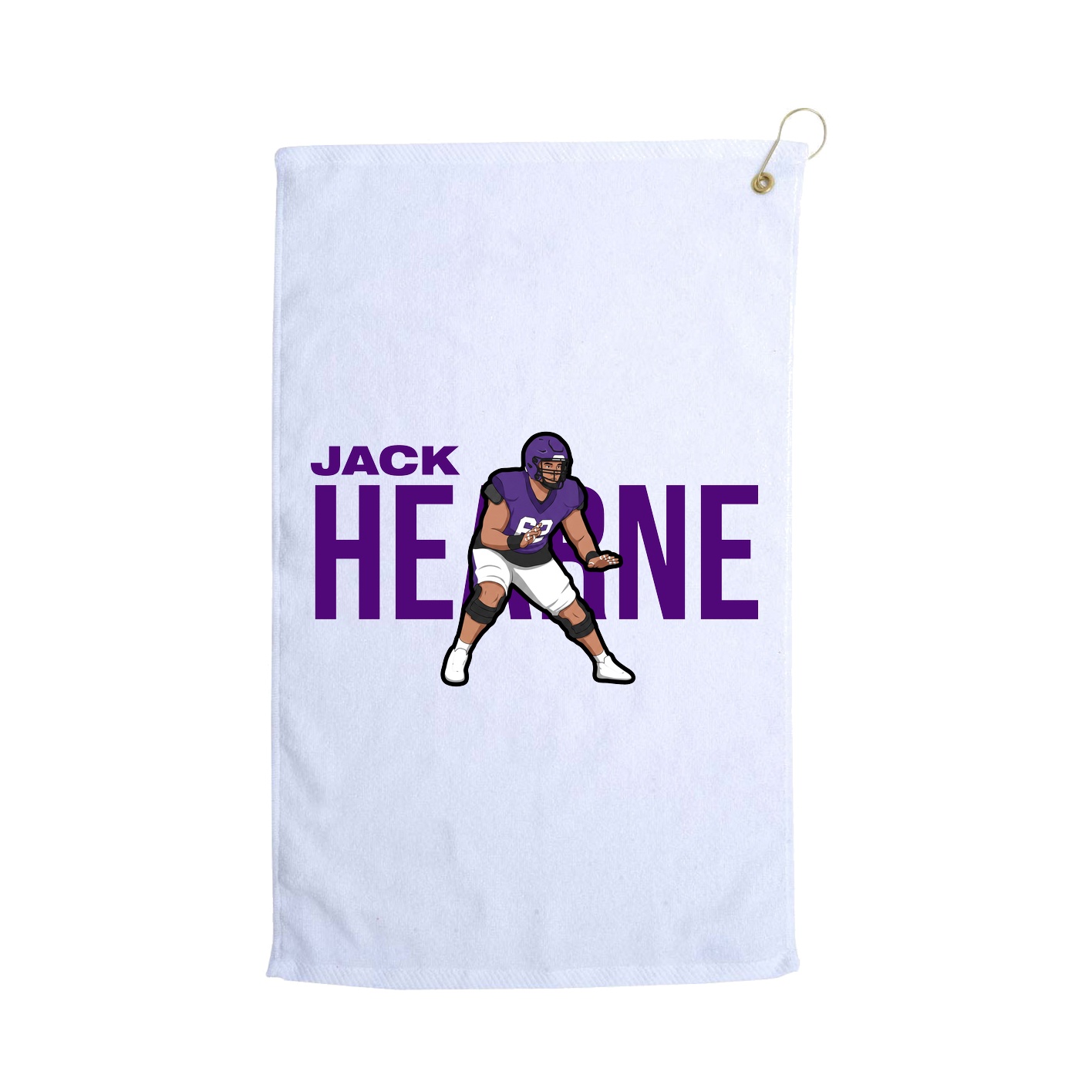 Golf Towel — Player Name in White