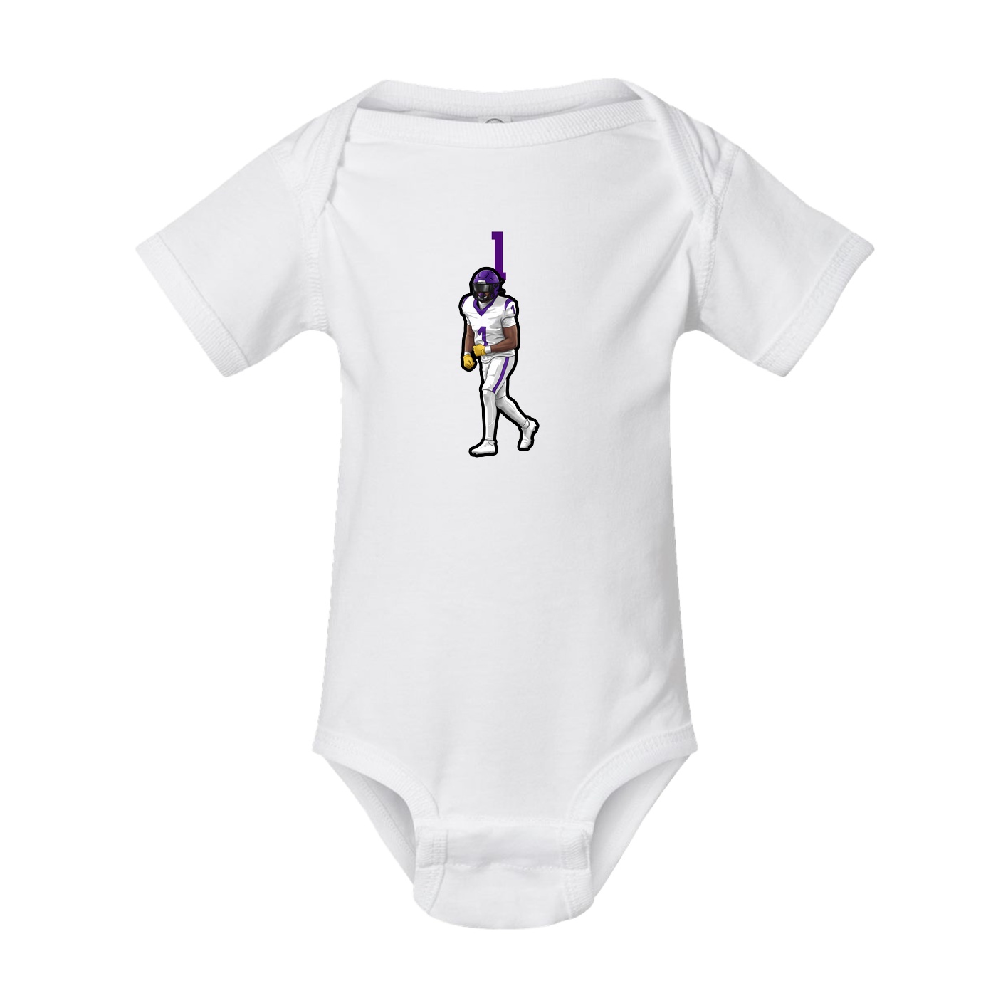 Baby Onesie — Number Top in White
