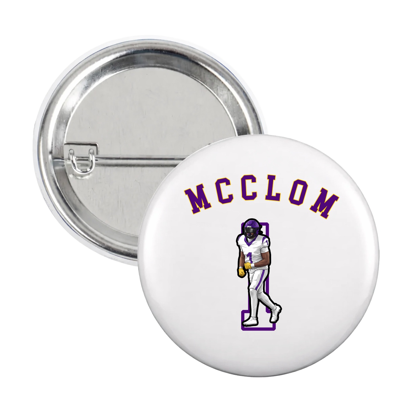 Game Day Button — Shirsey Arch in White