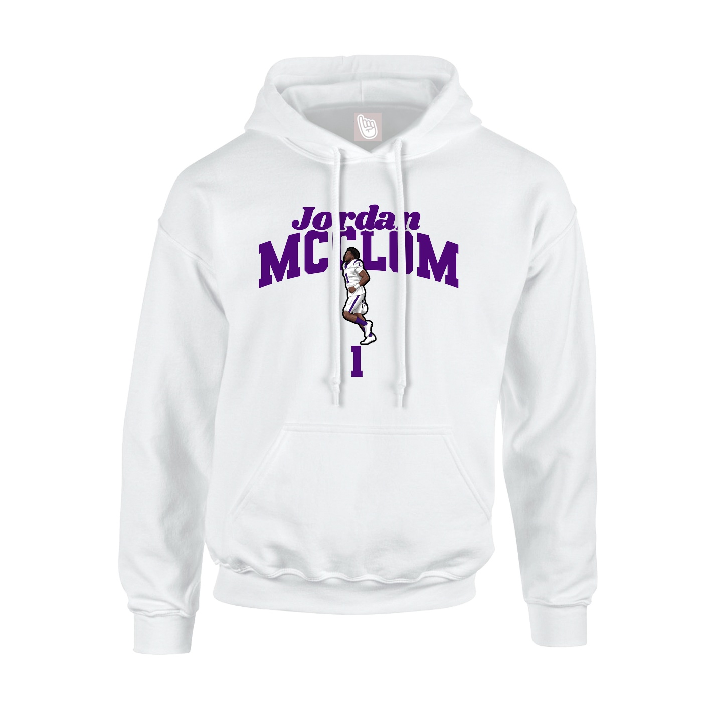 Hoodie — Signature Arch in White