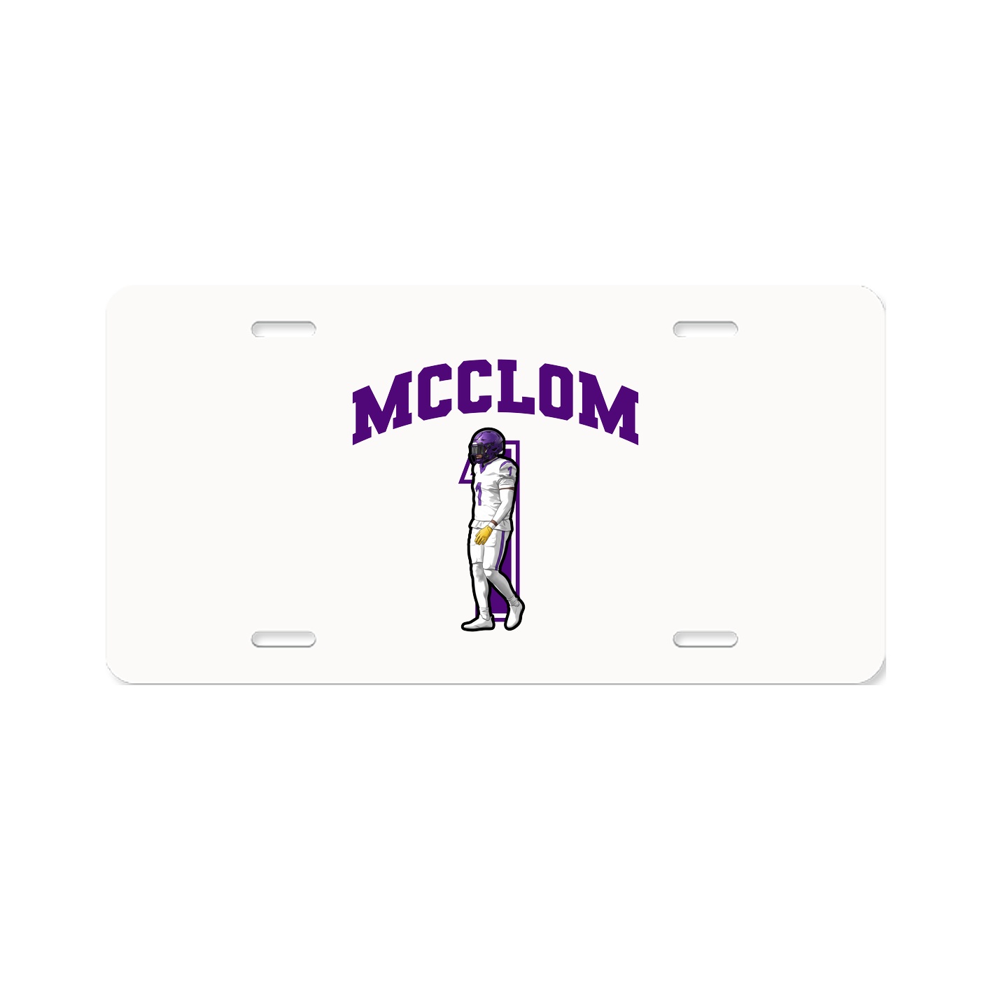 License Plate — Number in Classic