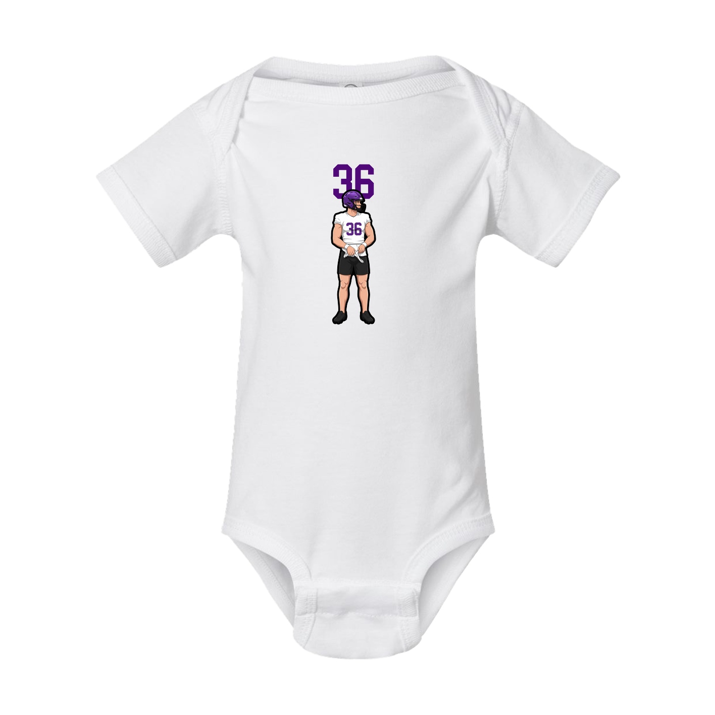 Baby Onesie — Number Top in White