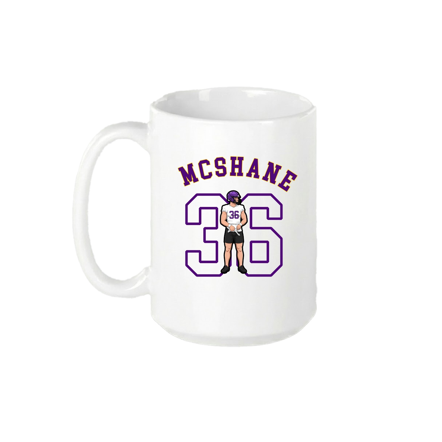 15oz Coffee Mug — Shirsey Arch in White