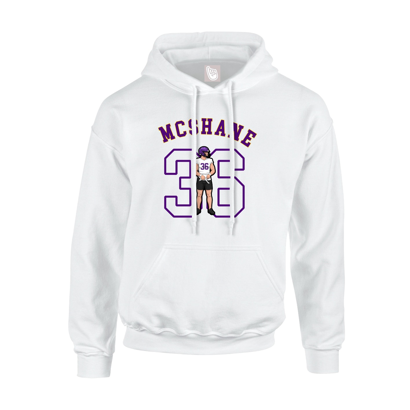 Youth Hoodie — Shirsey Arch in White