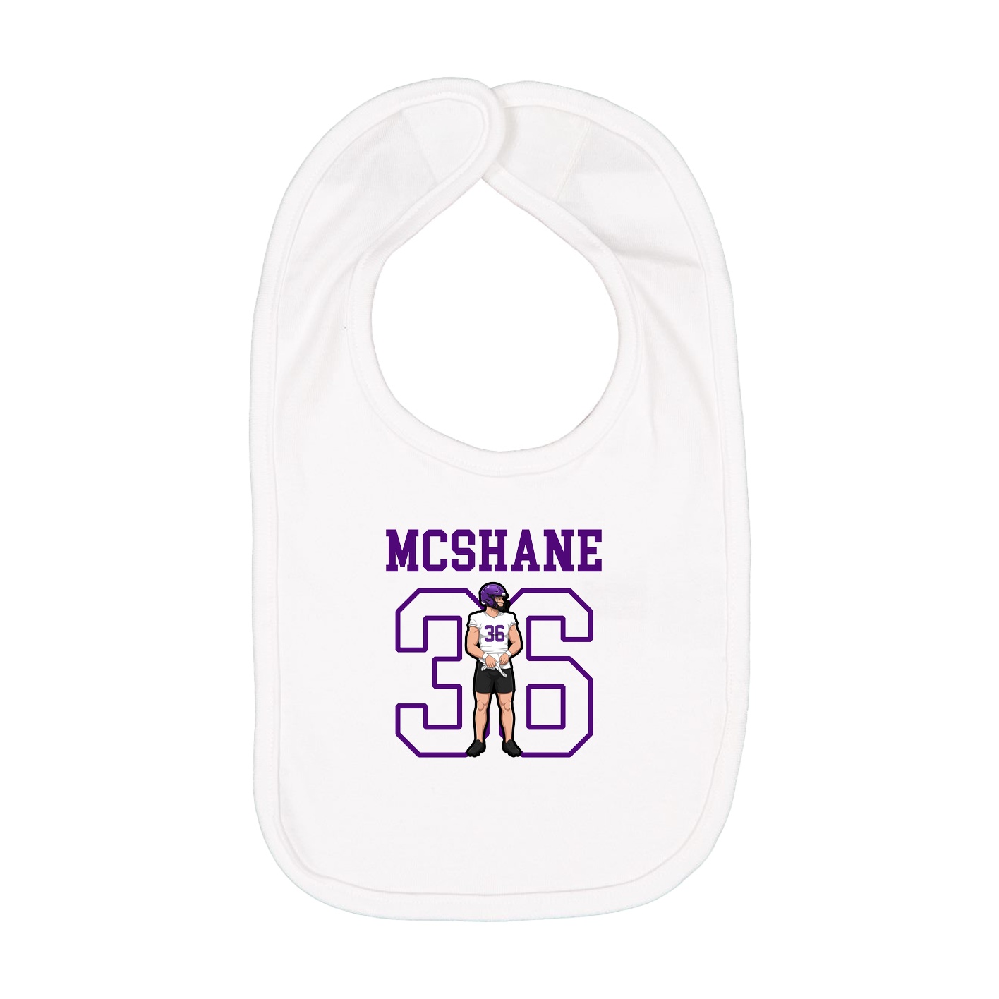 Infant Bib — Shirsey in White