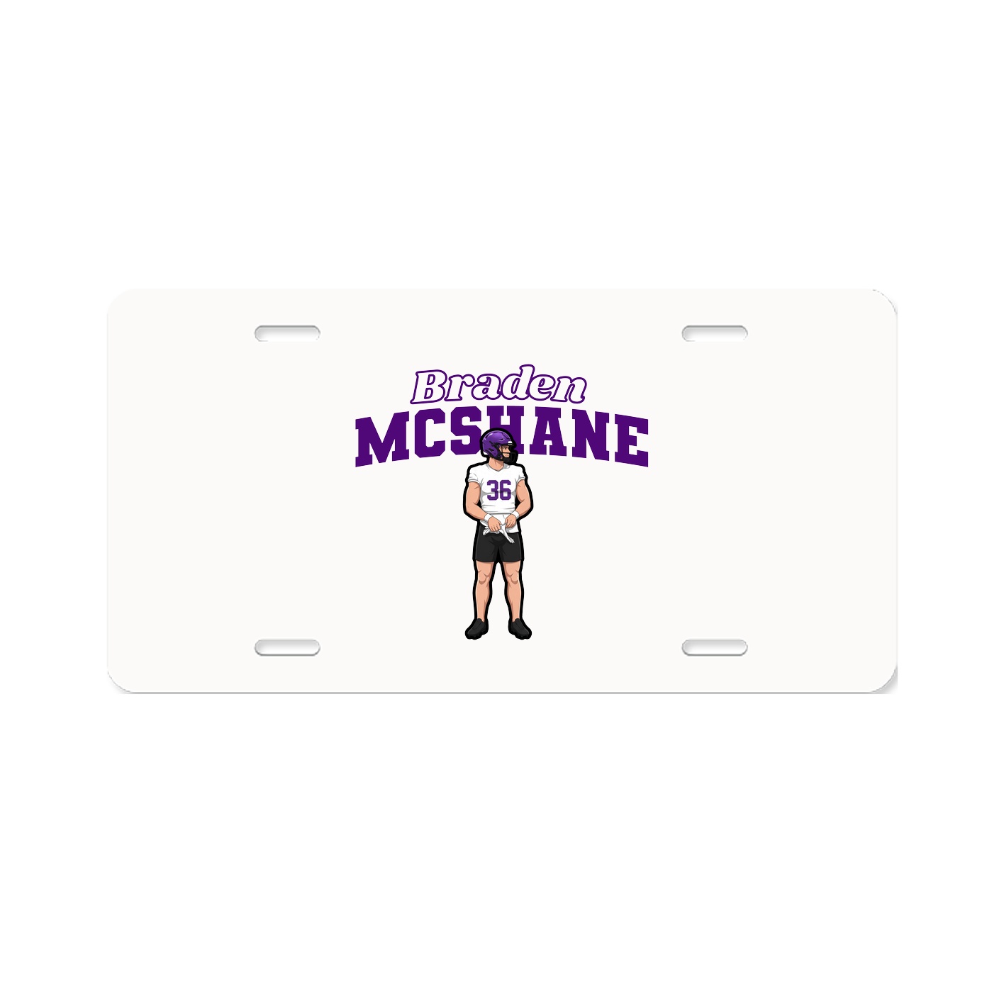 License Plate — Name Arch in Classic