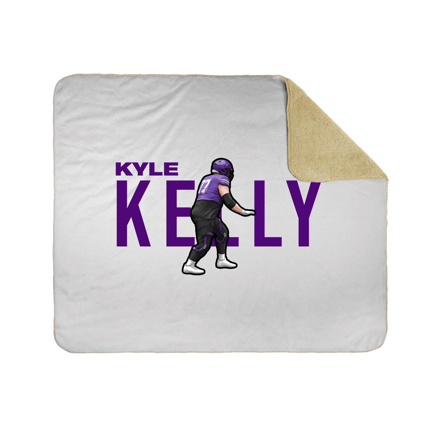 Throw Blanket — Player Name in White