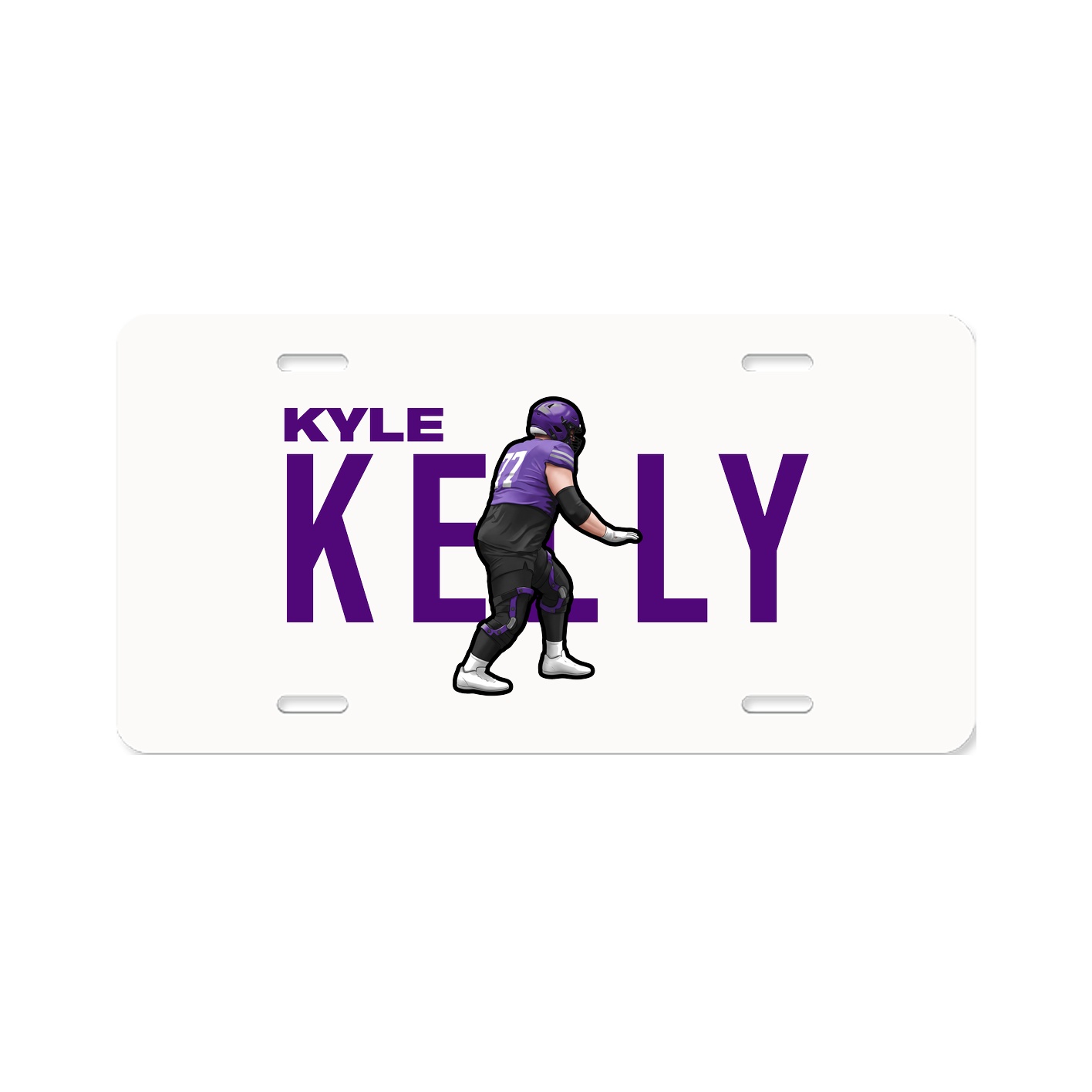 License Plate — Player Name in Classic