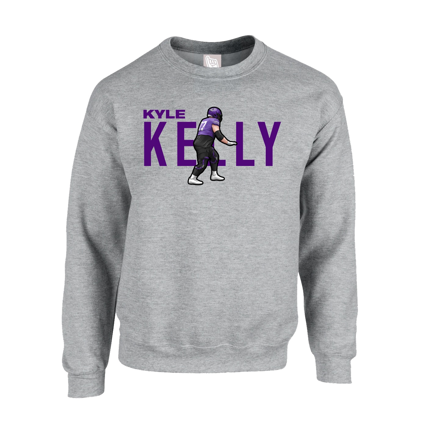 Fleece Crew — Player Name in Grey