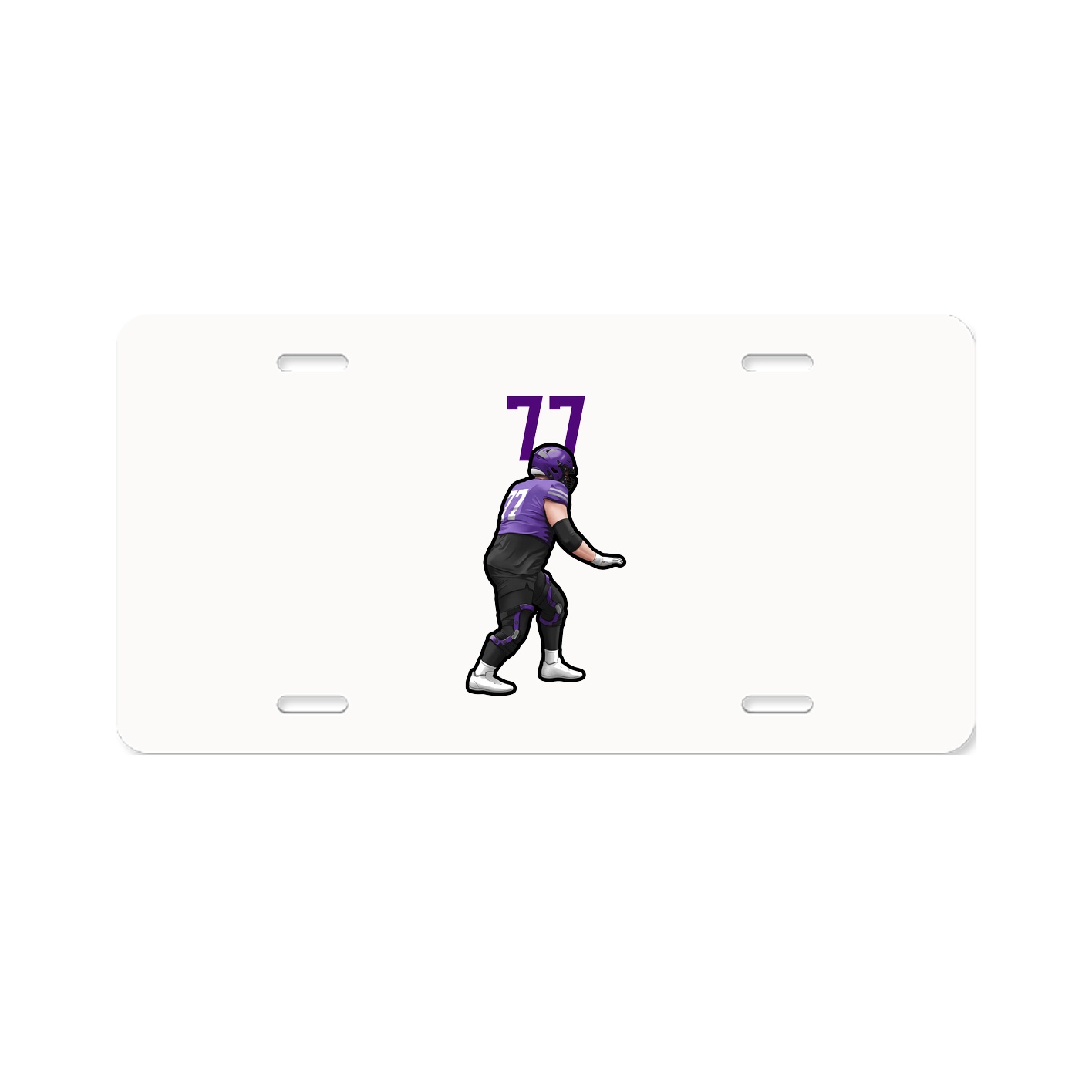 License Plate — Number Top in Classic