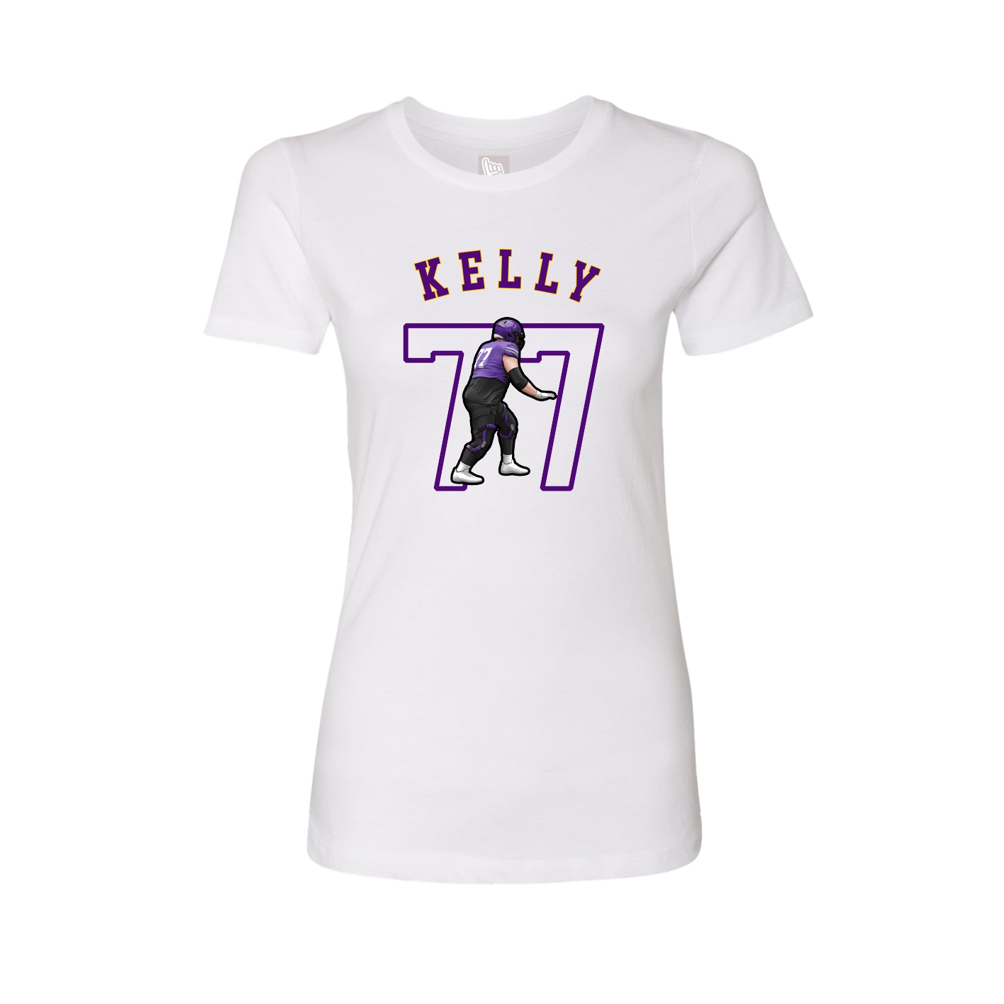 Fitted Women's Tee — Shirsey Arch in White