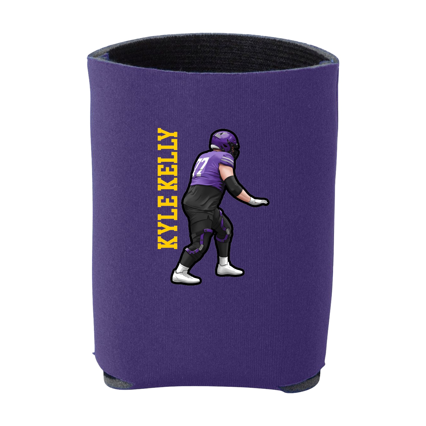 Can Holder — Name Vertical in Purple