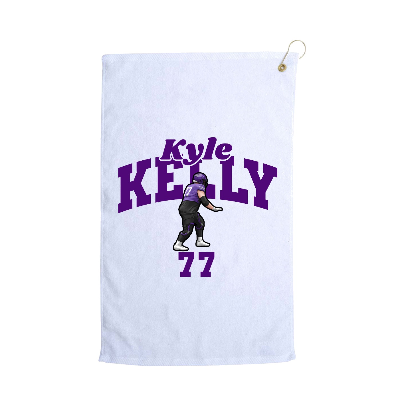 Golf Towel — Signature Arch in White
