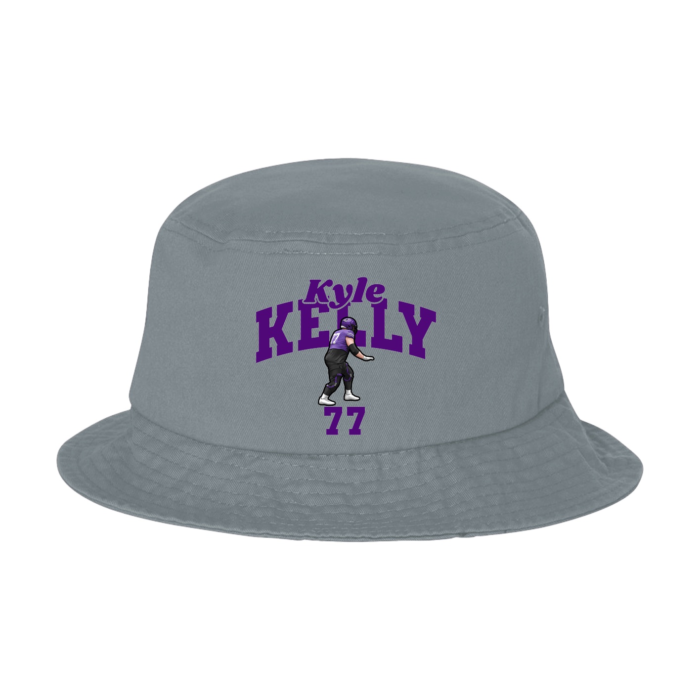 Bucket Cap — Signature Arch in Grey