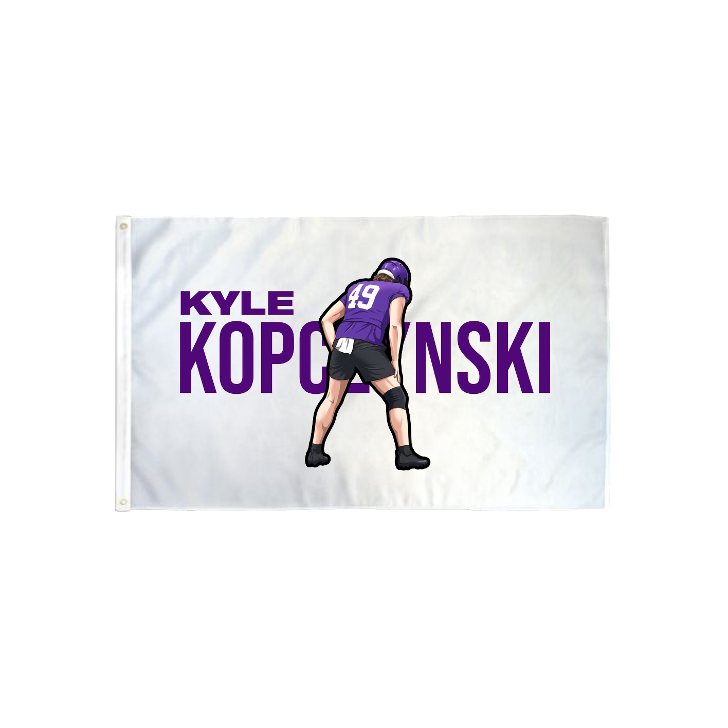 3x5 Flag — Player Name in Classic
