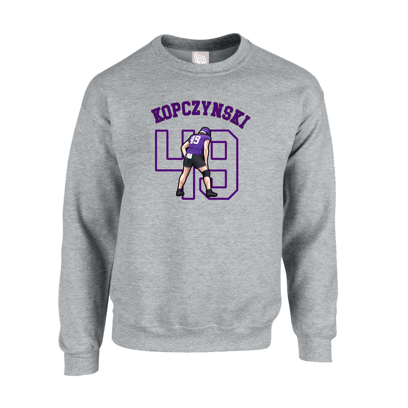 Fleece Crew — Shirsey Arch in Grey