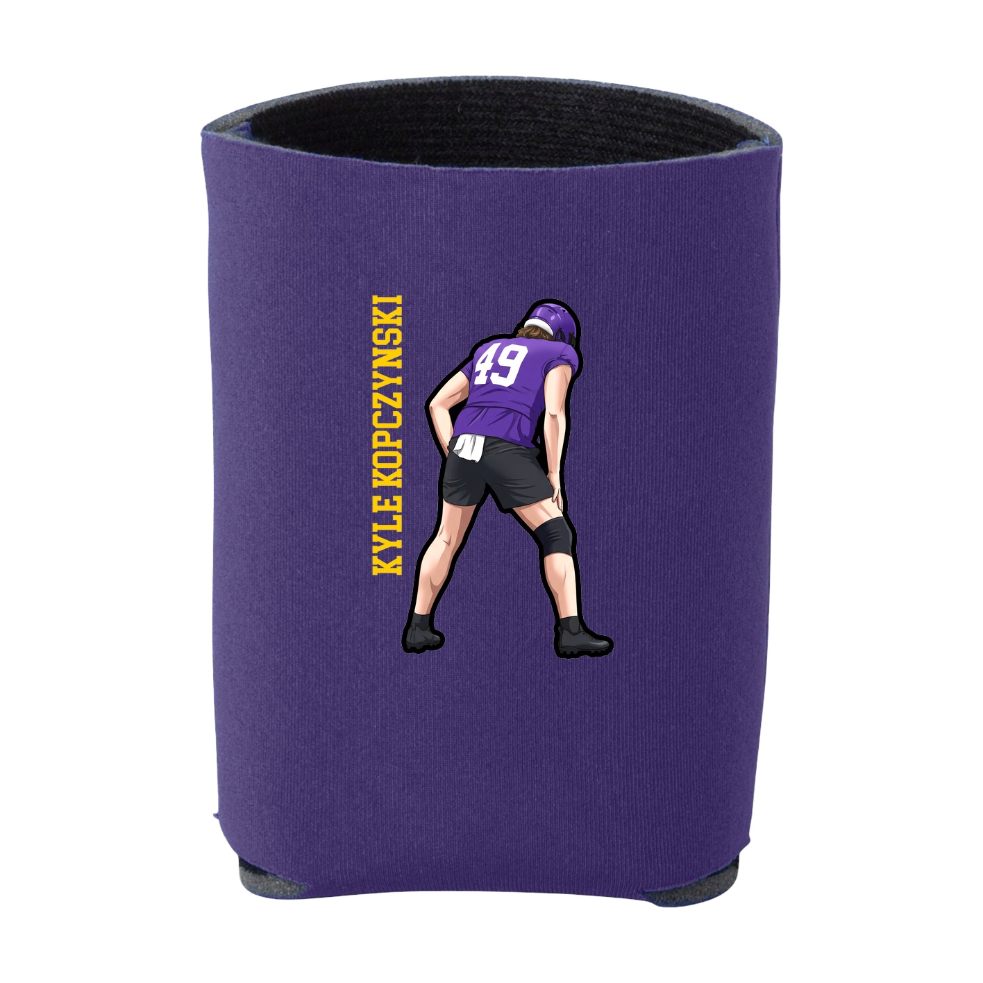 Can Holder — Name Vertical in Purple
