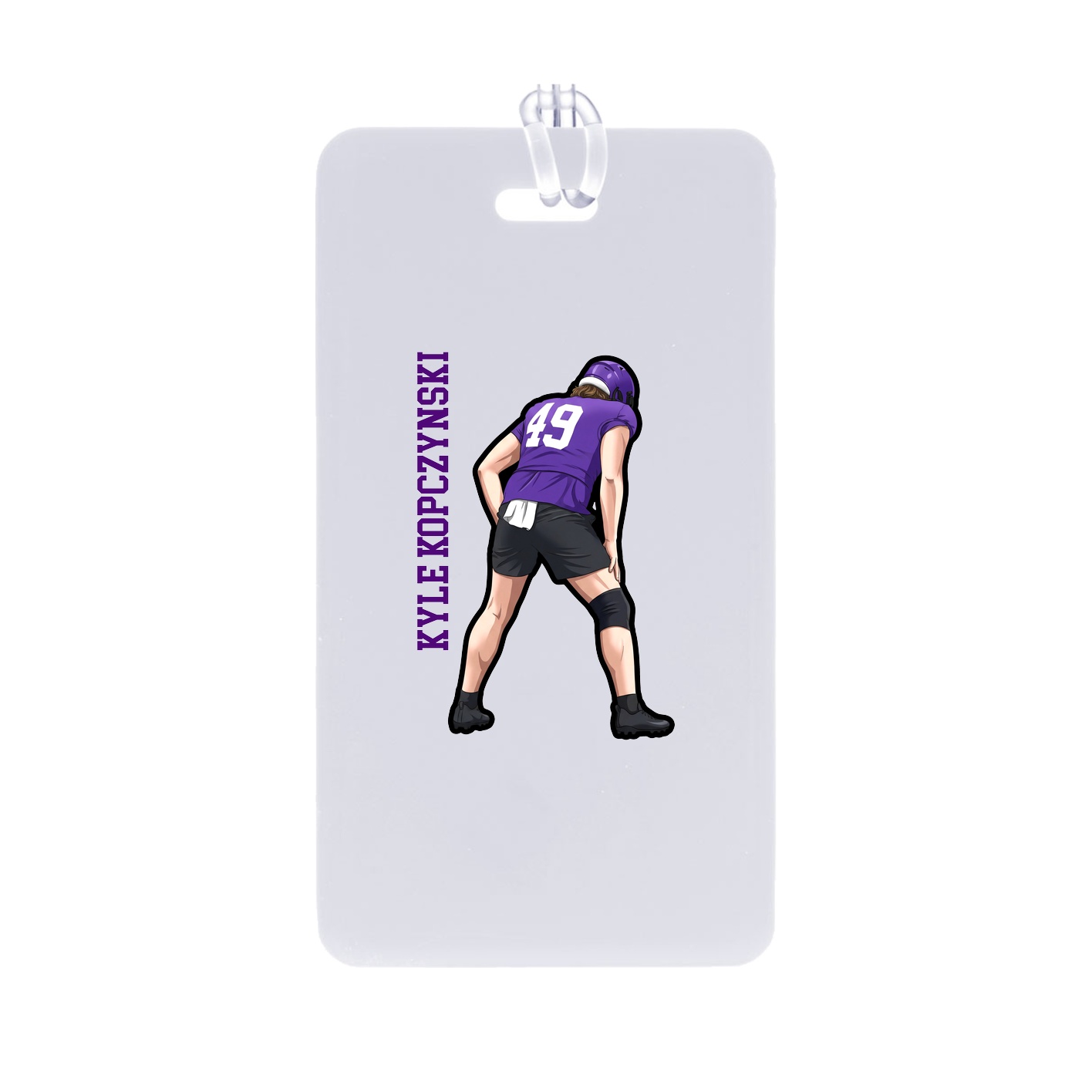 Bag Tag — Name Vertical in Classic