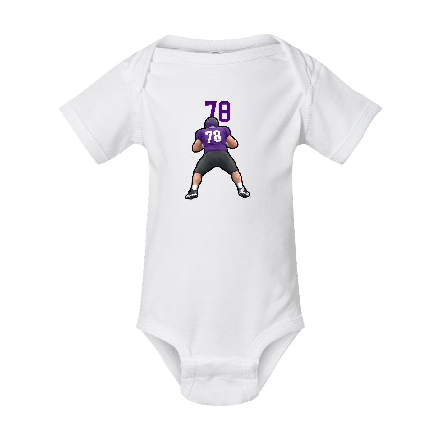Baby Onesie — Number Top in White