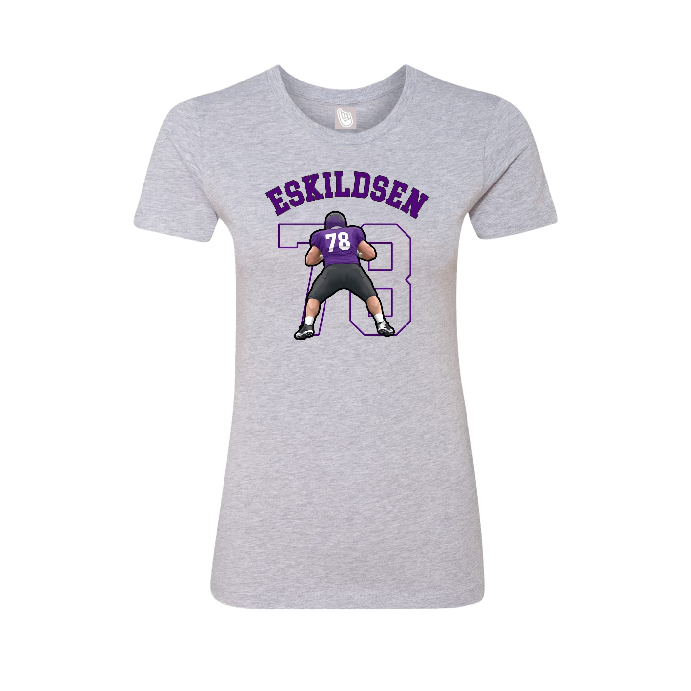 Fitted Women's Tee — Shirsey Arch in Grey