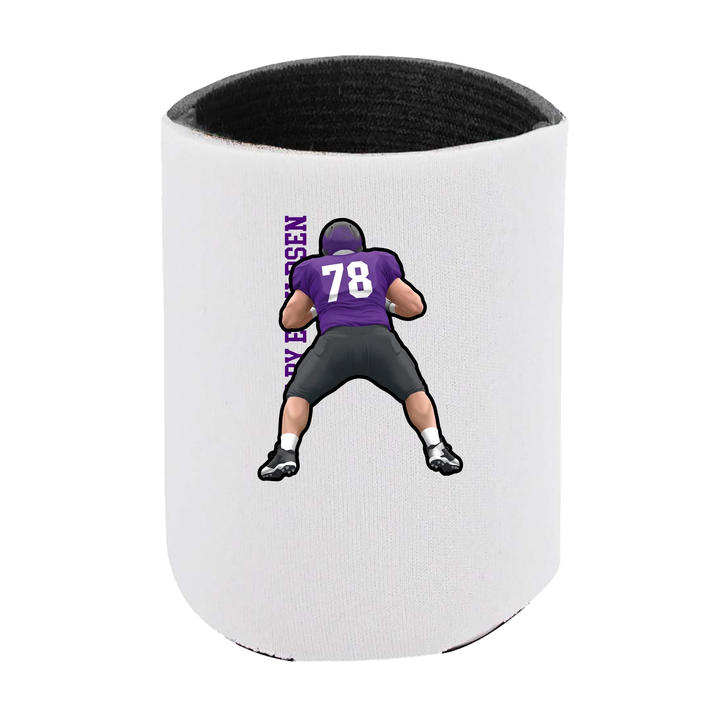 Can Holder — Name Vertical in White