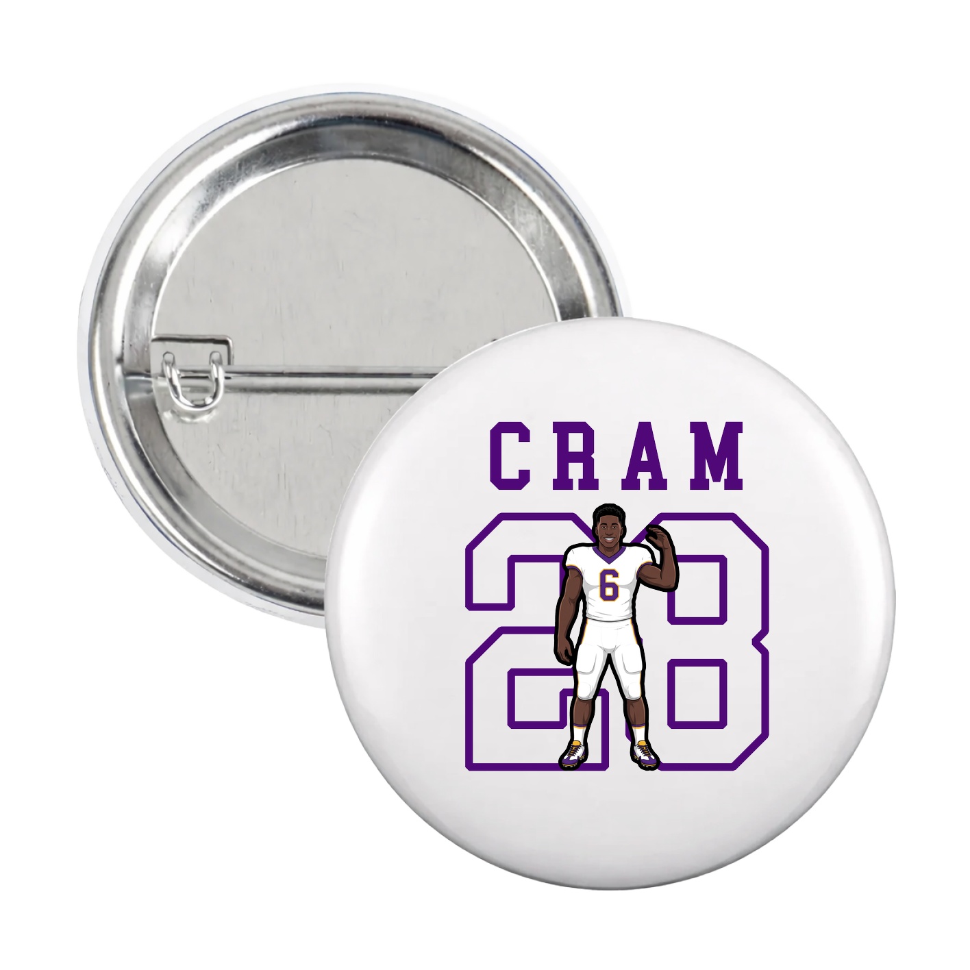 Game Day Button — Shirsey in White