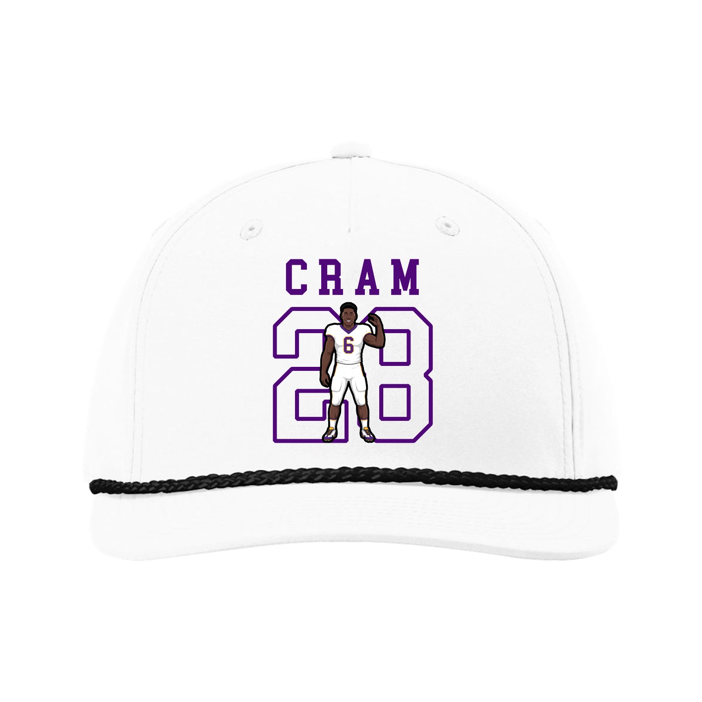 Five-Panel Classic Rope Cap — Shirsey in White