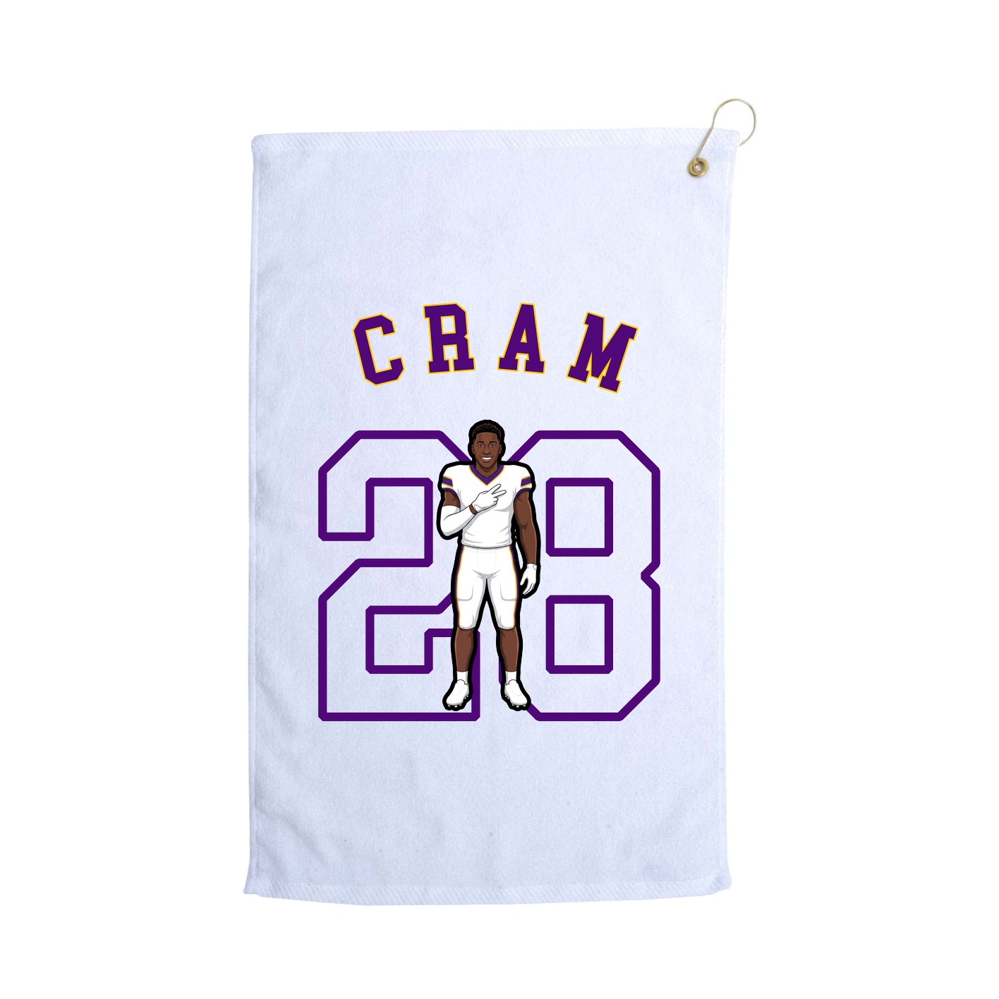 Golf Towel — Shirsey Arch in White