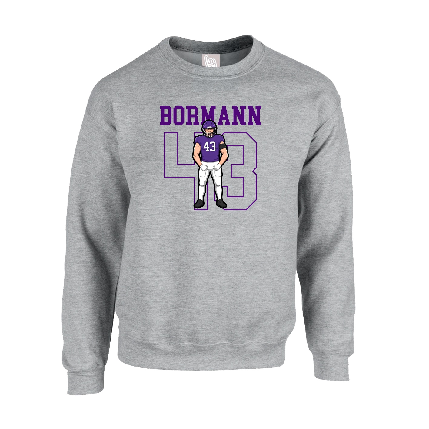 Fleece Crew — Shirsey in Grey