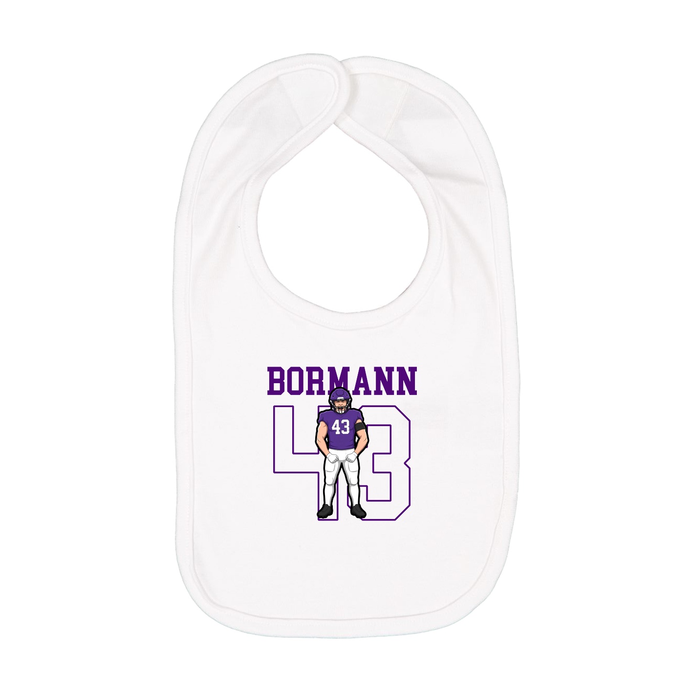 Infant Bib — Shirsey in White