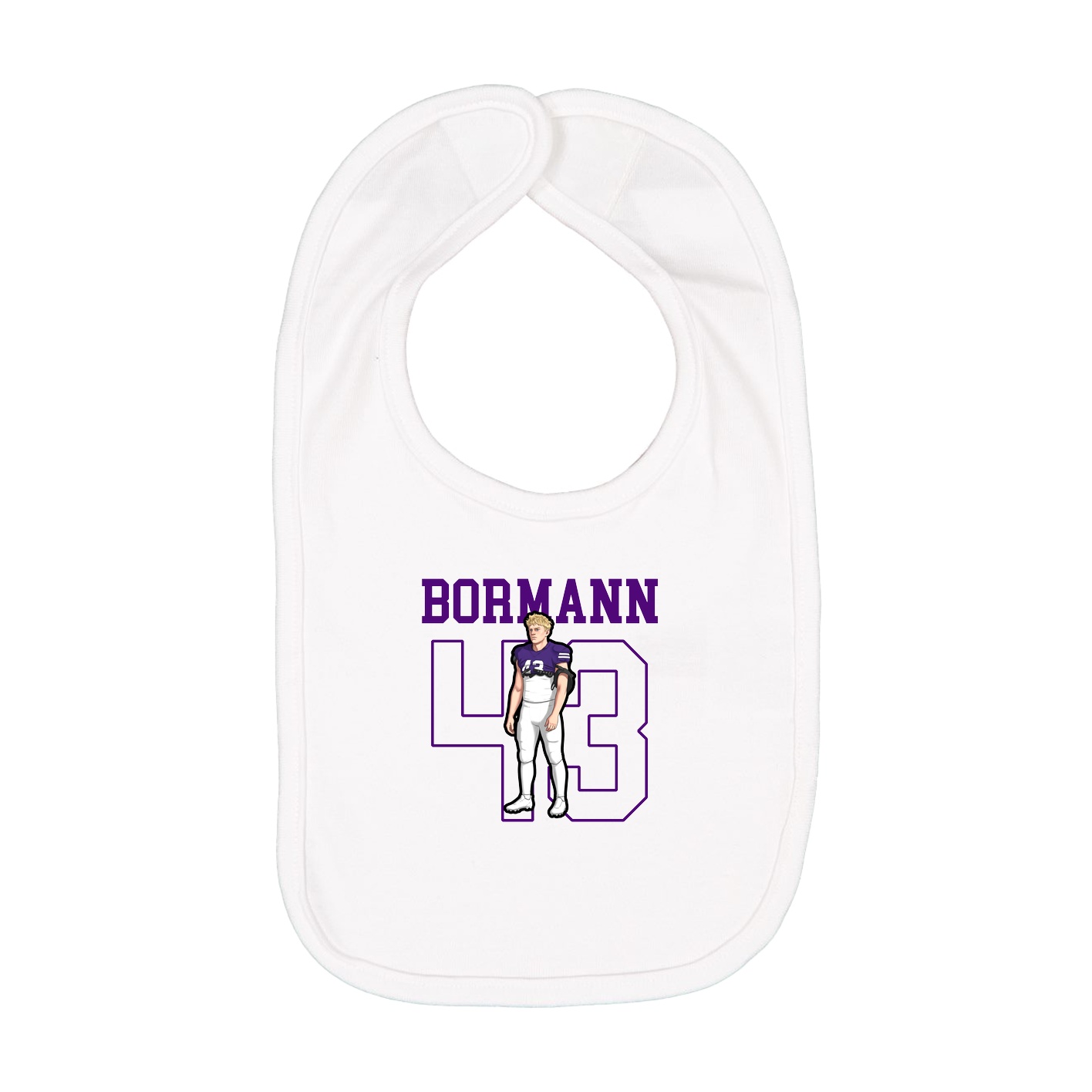 Infant Bib — Shirsey in White