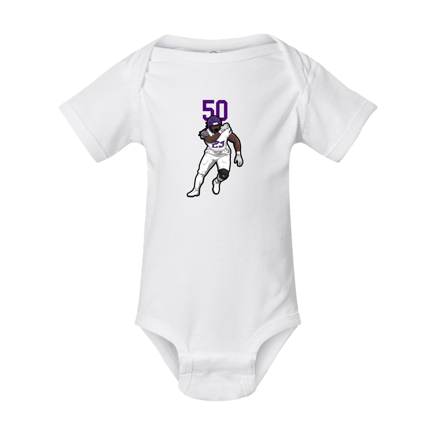 Baby Onesie — Number Top in White