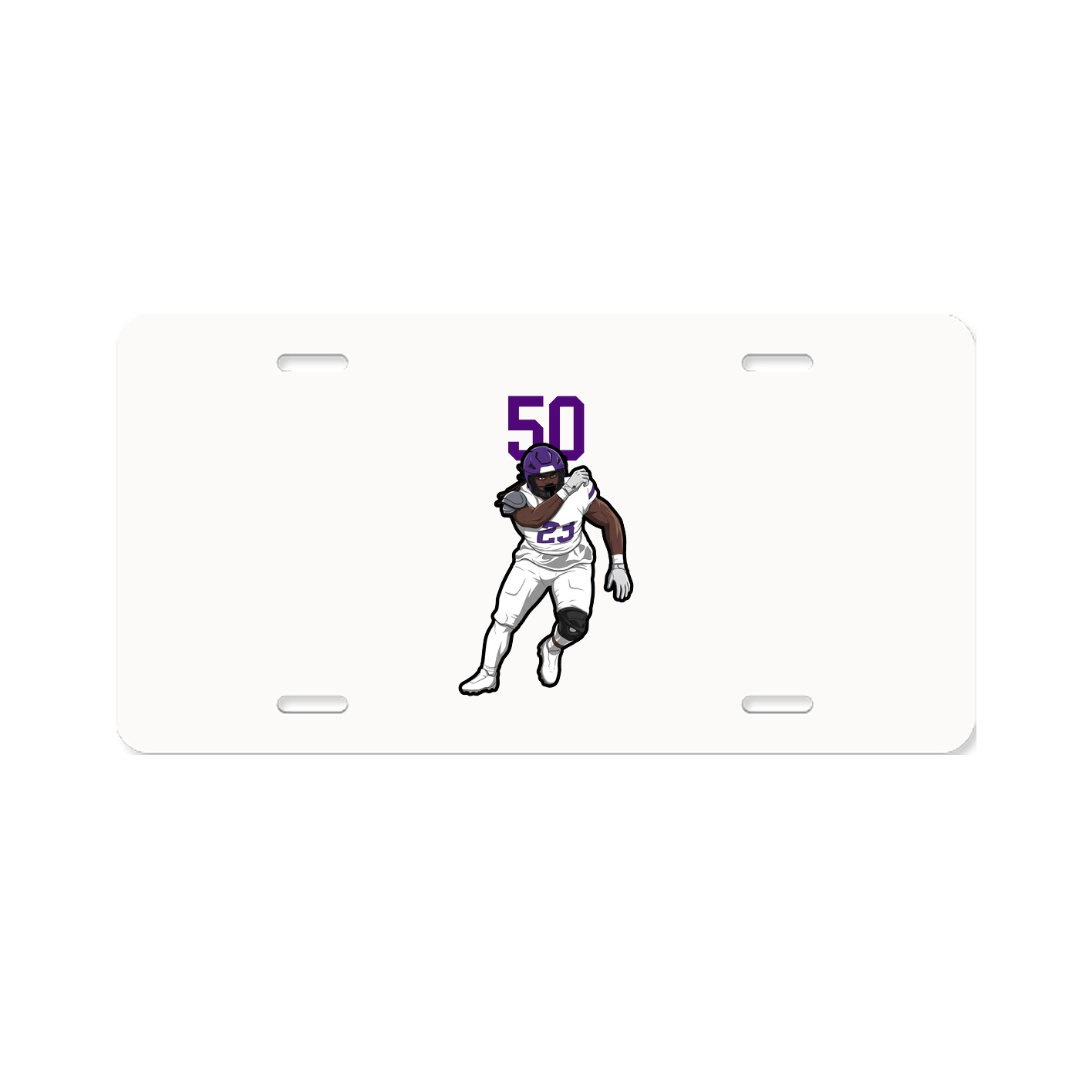 License Plate — Number Top in Classic