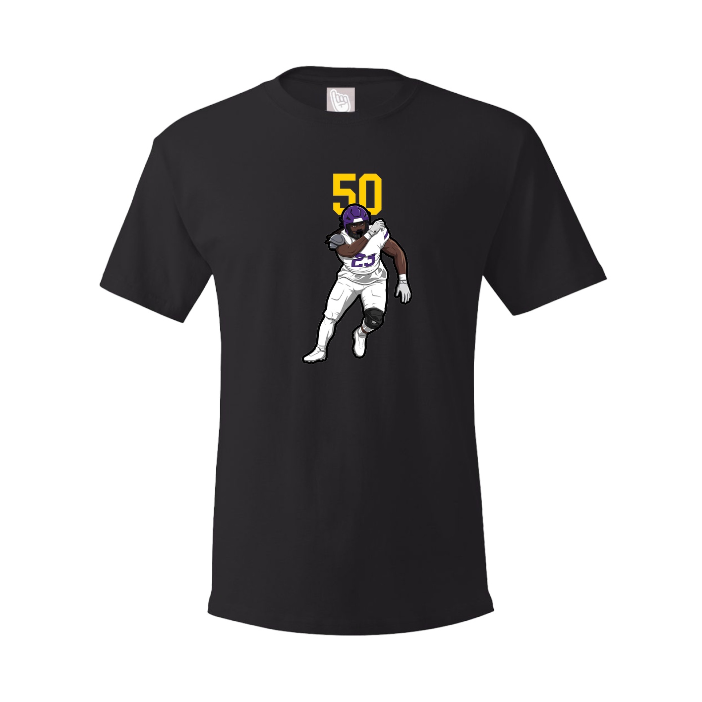 Youth Tee — Number Top in Black