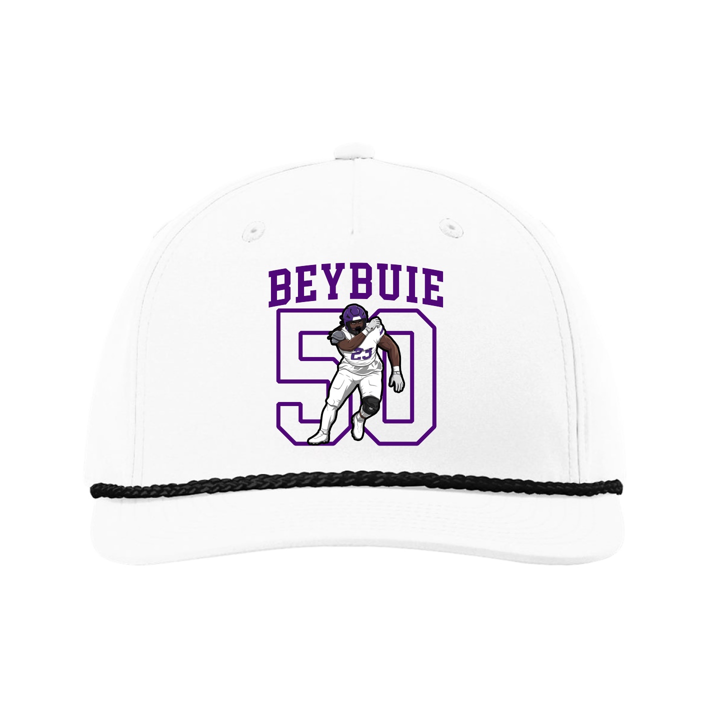 Five-Panel Classic Rope Cap — Shirsey in White