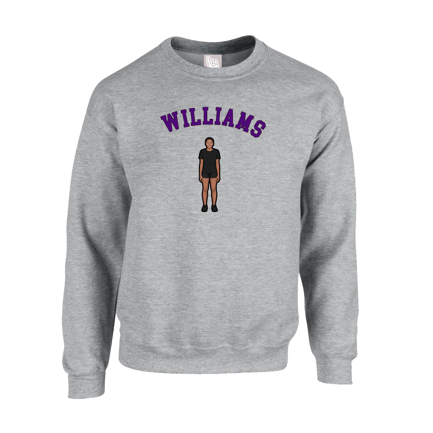Fleece Crew — Shirsey Arch in Grey